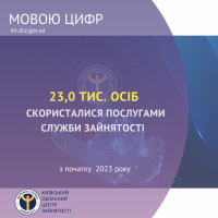 23,0  тис. осіб скористалися послугами служби зайнятості з початку 2023 року ❗️