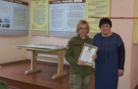 Міський голова Валентина Левіцька відвідала 1 відділ Білоцерківського районного територіального центру комплектування та соціальної підтримки та привітала особовий склад зі святами.